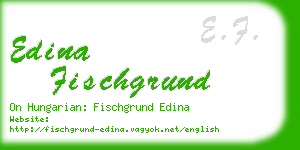 edina fischgrund business card